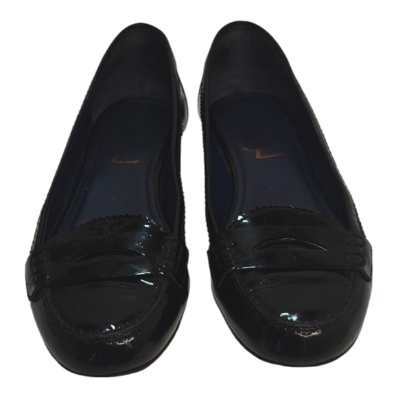 YSL Yves Saint laurent Black patent leather flat loafer sz 36 - Picture 2 of 8